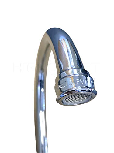 Highcraft 393Ii Kitchen Faucet, High Arc Swivel Spout, Chrome Plated Finish, Lead-Free Construction, Pull Out Side Spray Hose, 2 Operate Metal Handle 1.5 Gpm Flow Rate Easy To Use #TOP2
