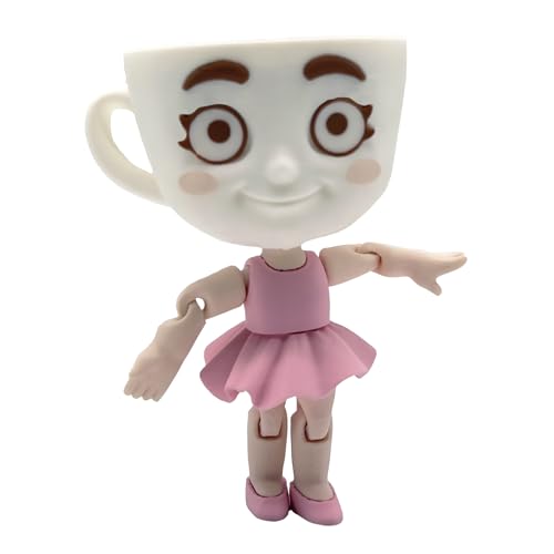 Genérico Figurine Ballerina Capuccina – Jointed Brainrot Italian Meme – Cappuccino Assassino
