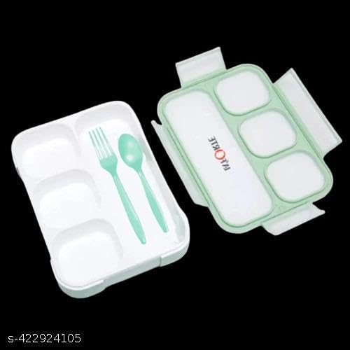 Image of Lunch Box Multipurpose use of Kids, Office, School, College etc. Lunch Box Set of 1 Pic - 1100 ML|Type -394 for Home and Kitchen