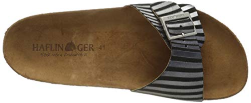 Image of HAFLINGER Andrea Elegant Leather Sandals with Rubber Sole and Cork Latex Footbed Unisex