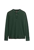 Décolletté rond T-shirt Superdry Vintage Textured Grandad LS Hommes