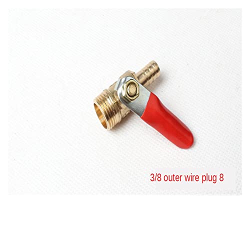 Válvula de bola para riego doméstico con acoplador de manguera de 10mm 6