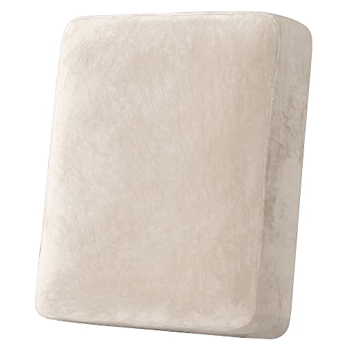 Cushion Furniture Protector Seat Cushion Sofa Cover (1 Piece Armchair Cushion Covers, Ivory)