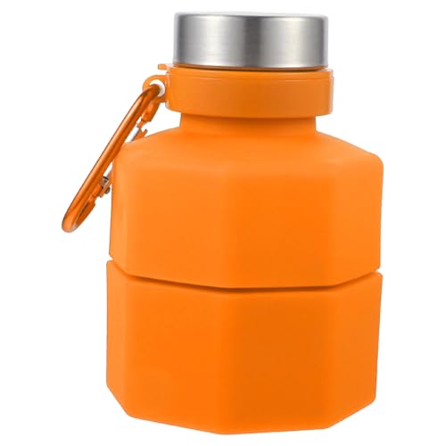 Bouteille eau sport pliable silicone pour course a pied et fitness en plein air