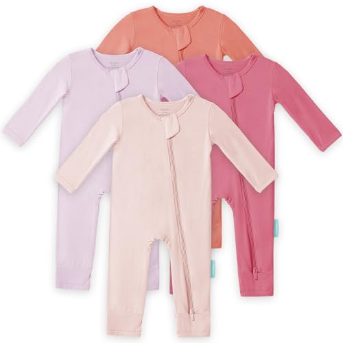 Image of PurComfy Baby Long Sleeve Romper Jumpsuit, Premium Soft Rayon One Piece Pajamas Boy Girl 2-Way Zipper Coverall Sleeper