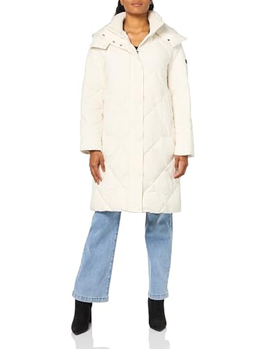 Doudoune longue DKNY femme, restez au chaud avec style grâce au matelassage Diamond
