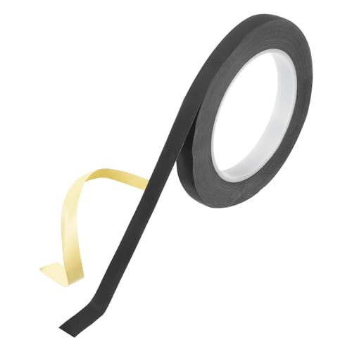 Image of MECCANIXITY Insulating Acetate Cloth Adhesive Tape, 0.5in x 98ft Black Electrical Heat Resistant Fabric Tape for Laptop Electric Automotive Guitar Repair Wire Harness
