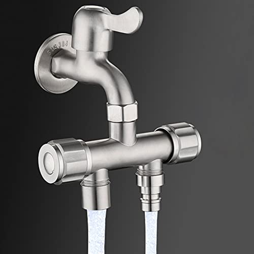 Lavadora grifos de acero inoxidable con doble uso y control dual para lavandería eficiente 3