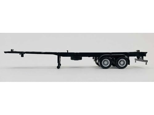 Promotex 005303BK 1/87 (HO) Scale Plastic Model Container Chassis for 2-Axle 40ft Trailer, Adult Hobbyists Model, Unisex