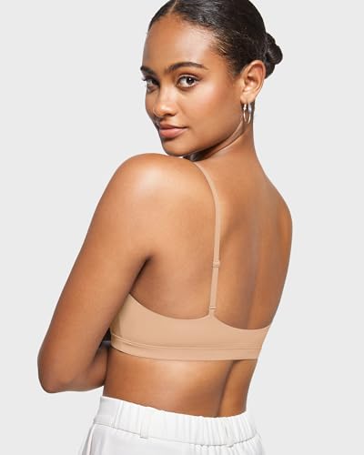 Image of INLYRIC Women's Inbarely Bralettes Cami Bras No Underwire Wireless Seamless Unlined Comfort Sports Bra