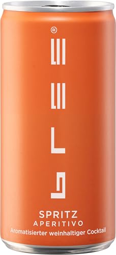 Bree Spritz Aperitivo (12 x 0,2l) – erfrischender Aperitif mit bittersüßer Note und fruchtiger Orange, idealer Party-Drink für unterwegs – eiskalt aus der Dose genießen