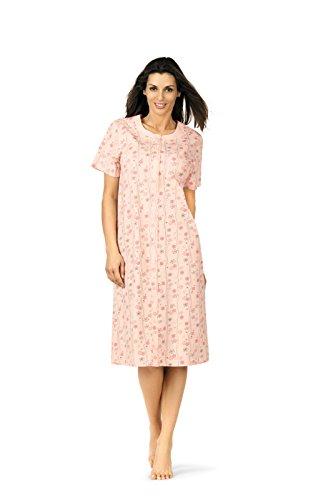 Preisvergleich Produktbild Comtessa 181214 Damen Nachthemd 100% Baumwolle Apricot Gr. 36-38