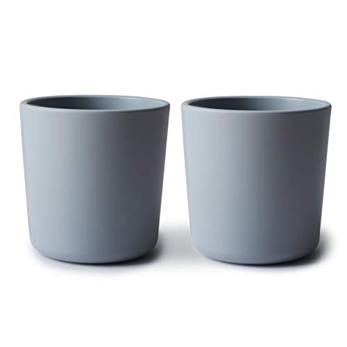 Image of mushie Dinnerware Cups for Kids | Made in Denmark, Set of 2 (Cloud)