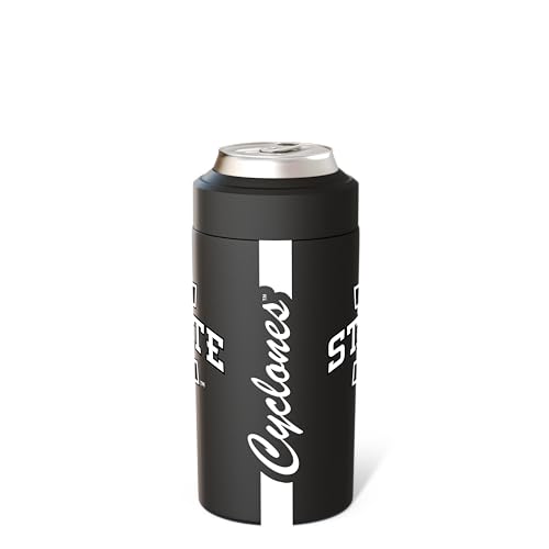 Image of Frost Buddy Universal Can Cooler - Slim Cans, 12 /16oz (Iowa State Hawkeyes) | 20x colder, cold up to 24 hrs | Sleek, lightweight design | Premium build quality | Coffee-mug ready with add-on lid