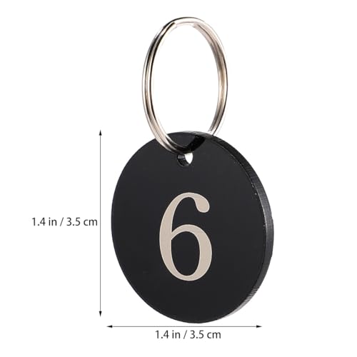 Anneaux d'identification numérotés étiquettes acrylique pour commerce
