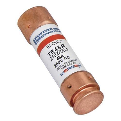 (2-Pack) 45A 250VAC TR45R Time-Delay Fuse Replaces 486K94 6C206 4YZE4 Z1027064