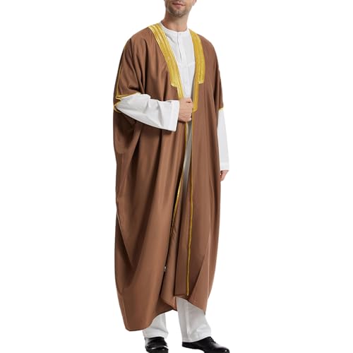 Qamis homme à manches courtes djellaba marocaine ample et légère