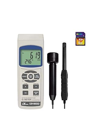 Portable Real Time Datalogger Type O2 Air Oxygen (Range: 0 to 30% ...