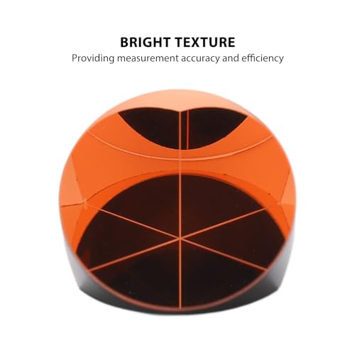 Image of Trihedral Corner Cube Prism Retroreflector Clear Optical Glass 25.4mm Diameter Bright Texture Fine Coating for Industrial Use