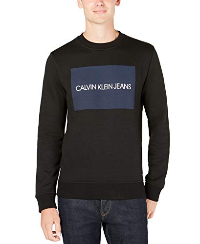 Calvin Klein Men's Institutional Logo Crew Neck Sweatshirt