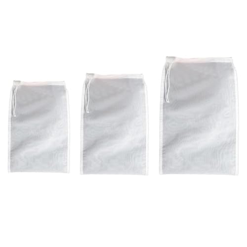 3 bolsas de tela de queso para colar, bolsas de colado reutilizables para cocinar, exprimir, hornear nueces, hacer queso