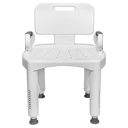 McKesson Adjustable Bath Bench with Removable Back #TOP12