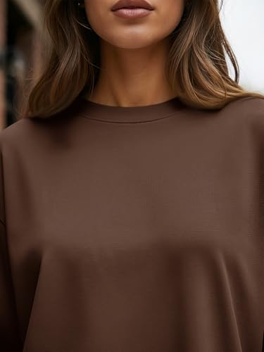Image of Trendy Queen Womens Oversized Long Sleeve Shirts Fall Tops 2026 Basic Tees