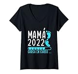 Mujer Futura Madre Primeriza Hijo Hija - Mamá 2022 Carga En Curso Camiseta...