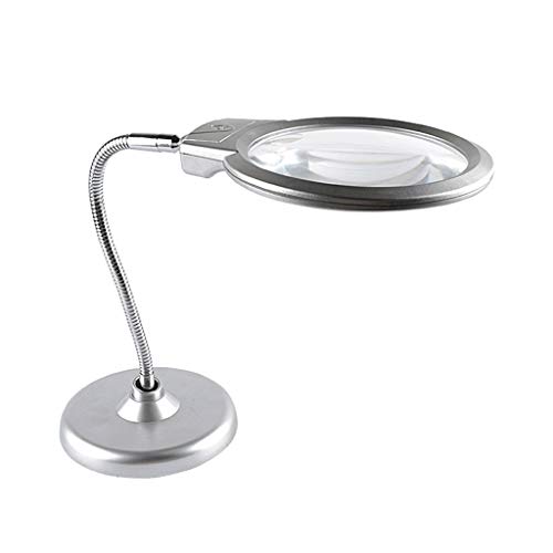 Verre de bureau à gros grossissement HJMMWT lampe intégrée pour la lecture des grands-parents
