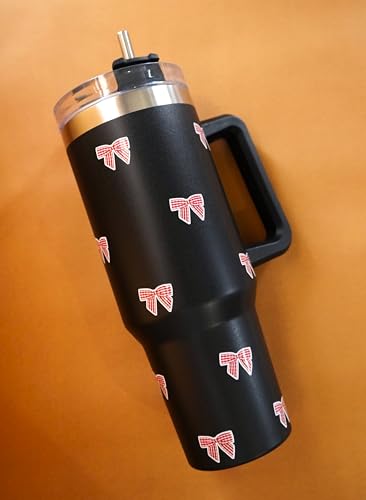 Image of 1200ML Stainless Steel Tumbler Hot and Cold with Handle and Lid and 2 Straws, Double Insulated Cup Leak Proof Mug Cupholder for Gym, Travelling (redbowsss)