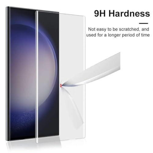 Image of Casecandy - Tempered Glass For Samsung S23 Ultra 5G | Tempered Glass Screen Protector for Galaxy S23 Ultra - HD /Fingerprint Working /9H Hardness