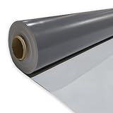 Lámina PVC para impermeabilización cubiertas 1,2mm (5m x 1,63m) - Terrazas transitables, ajardinadas, cubiertas invertidas... Doble armadura de malla y velo de fibra de vidrio