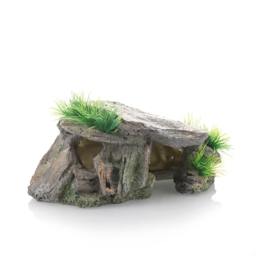 Figoday 爬虫類アクセサリーセット カメ浮島 隠れ家 岩 餌皿 爬虫類 両生類 水槽 レイアウト 観賞用 リビング オフィス 卓上 レジャー 自然 造景 安全 ナチュラル 軽量 おしゃれ ギフト (f)