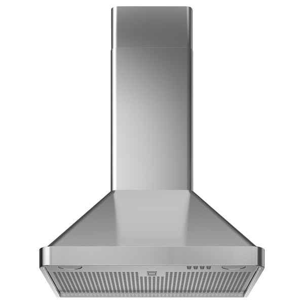 NILSBYN - Campana extractora de pared, acero inoxidable 300, 60 cm