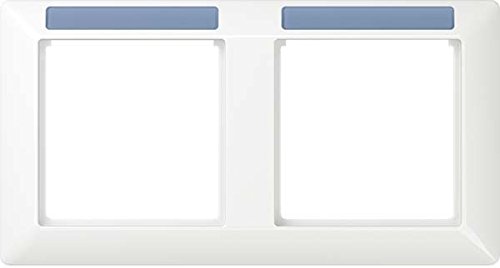 Cadre Jung horizontal 5 compartiments avec fenêtre pour organiser vos interrupteurs