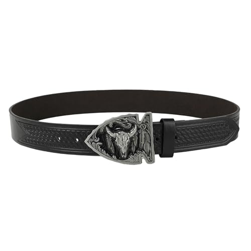 Ceinture western en cuir pour jeans de tous les jours accessoire cowboy idéal pour festival et ville