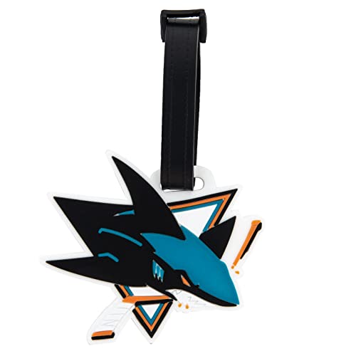 Desert Cactus San Jose Sharks Luggage Tag – Official NHL National Hockey League Team Travel ID Tag for Suitcases, Bags, and Carry-Ons (PVC Luggage Tag)