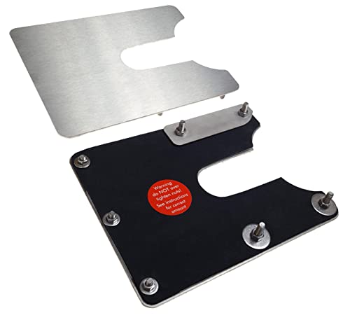 Sussex Installations FOR3-RB-EXT-001 Brushed stainless Repair/security shield compatible with Ford Custom (2013-2023) van - rear barn door.