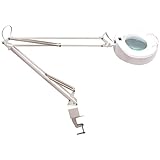 Carson PRO Series DeskBrite Plus 1.8X Adjustable Arm Industrial Grade Workbench or Desktop Magnifier with 5 inch Glass Lens and 48 Super Bright LED Lights for Hobby, Crafts and Tasks (CP-70)