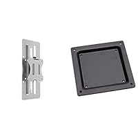 ROLINE VESA Adapter-Platte I Halterung für Monitor, Bildschirm und Fernseher I VESA 75x75 auf 100x100, Silber &amp; VESA Adapter aus Stahl in schwarz | Halterung für Monitor oder Bildschirm