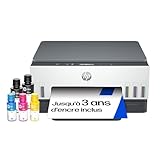 Jusqu’à 3 ans d’encre HP d’origine incluse, permettant d’imprimer jusqu’à 18 000 pages en noir ou 8 000 pages en couleur