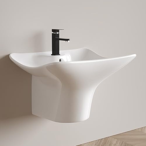 Lavabo de baño pequeño para ahorrar espacio en aseos con poca luz 2