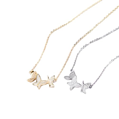 Bijoux hip hop mode : collier papillon argent 925 et pendentif zircon cubique glacé 2026