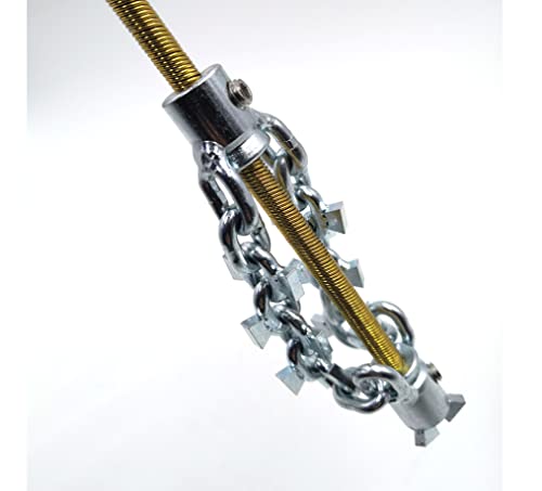Destapacaños con cabeza de taladro para desatascar tuberías DN65 mm, cortador de obstrucciones, cable flexible de 6 mm para limpieza de cañerías de cocina miniatura 6