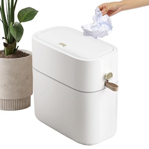 Papelera de baño automática e impermeable para cocina y camping-car