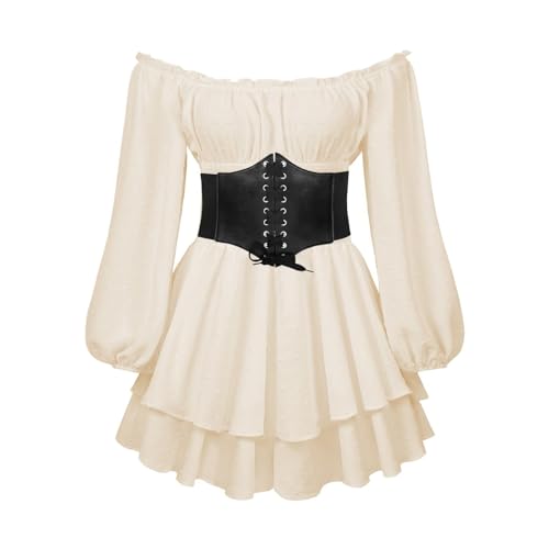 Robe 2 pieces a epaules denudees style patchwork et coupe trapeze - 2