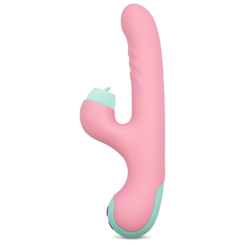 Daisy, Vibrador Conejito, Recargable USB, Silicona, 100% Sumergible (Rosa)