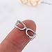 Grmpt 2Pcs Glasses Ring for Women Cute Open Glasses Rings (Style A)