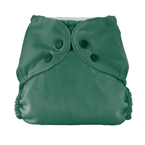 Image of Esembly Cloth Diaper Cover - Reusable Swim Diaper, Waterproof, Breathable - Adjustable Outer Layer Over Absorbent Inner for Blowout Protection - Forest, Size 2 (18-35lbs)