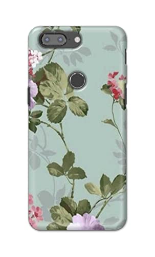 Image of Printed Hard Back Cover Case for OnePlus 5T Back Cover (Floral Painting) -702